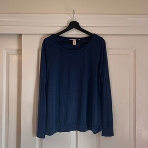 Victoria's Secret Deep Blue Long Sleeve Tee